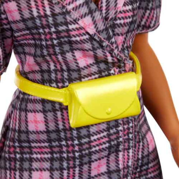Barbie Fashionistas Doll - Puff Sleeve Plaid Blazer Dress